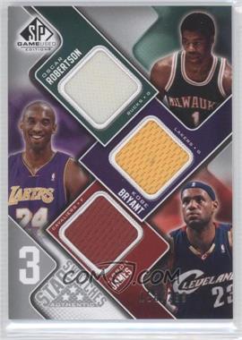 2009-10 SP Game Used - 3 Star Swatches #3S-BMJ - Oscar Robertson, Kobe Bryant, LeBron James /299