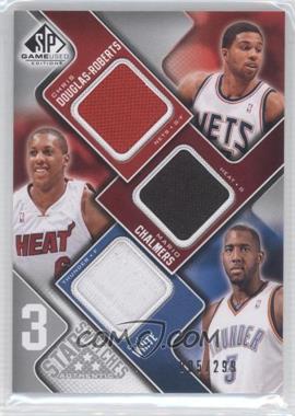 2009-10 SP Game Used - 3 Star Swatches #3S-DWC - Chris Douglas-Roberts, Mario Chalmers, D.J. White, /299