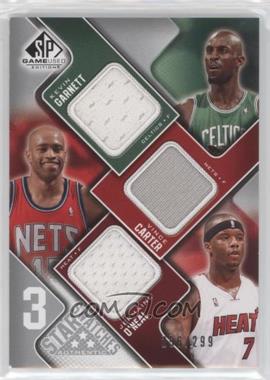 2009-10 SP Game Used - 3 Star Swatches #3S-GCO - Kevin Garnett, Vince Carter, Jermaine O'Neal /299