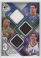 J.J. Redick, Ray Allen, Jeff Hornacek #/299