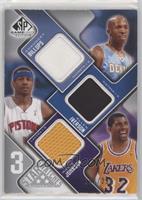 Chauncey Billups, Allen Iverson, Magic Johnson #/299