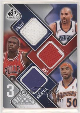 2009-10 SP Game Used - 3 Star Swatches #3S-MBD - Luol Deng, Corey Maggette, Carlos Boozer /299