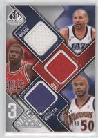 Luol Deng, Corey Maggette, Carlos Boozer [EX to NM] #/299