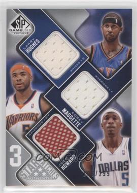 2009-10 SP Game Used - 3 Star Swatches #3S-MHH - Larry Hughes, Corey Maggette, Josh Howard /299