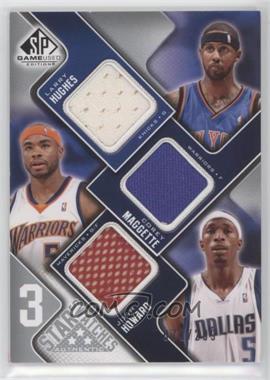 2009-10 SP Game Used - 3 Star Swatches #3S-MHH - Larry Hughes, Corey Maggette, Josh Howard /299