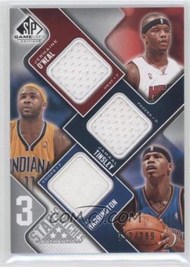 2009-10 SP Game Used - 3 Star Swatches #3S-MTO - Jermaine O'Neal, Jamaal Tinsley, Al Harrington /299