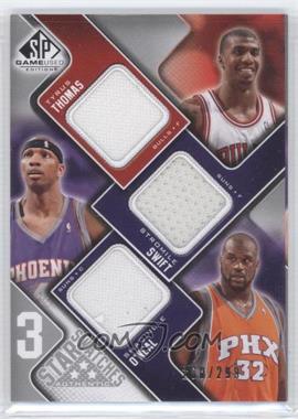 2009-10 SP Game Used - 3 Star Swatches #3S-SDT - Tyrus Thomas, Stromile Swift, Shaquille O'Neal /299