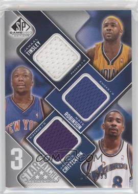 2009-10 SP Game Used - 3 Star Swatches #3S-TRC - Jamaal Tinsley, Nate Robinson, Javaris Crittenton /299