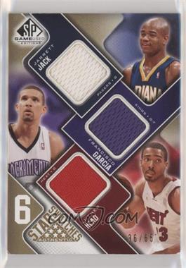 2009-10 SP Game Used - 6 Star Swatches - Level 1 #LKJGHM - Jarrett Jack, Francisco Garcia, Luther Head, Linas Kleiza, David Lee, Monta Ellis /65