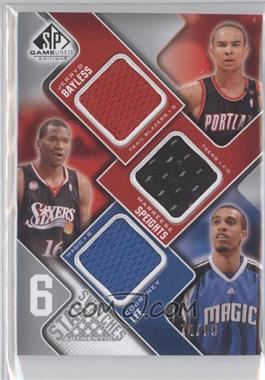 2009-10 SP Game Used - 6 Star Swatches #_ALLBWS - Brook Lopez, Kyle Weaver, D.J. Augustin, Jerryd Bayless, Marreese Speights, Courtney Lee /99