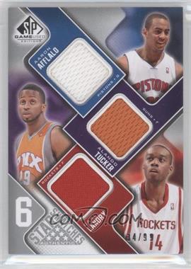 2009-10 SP Game Used - 6 Star Swatches #_ATLPCD - Arron Afflalo, Alando Tucker, Carl Landry, Gabe Pruitt, Wilson Chandler, Glen Davis /99