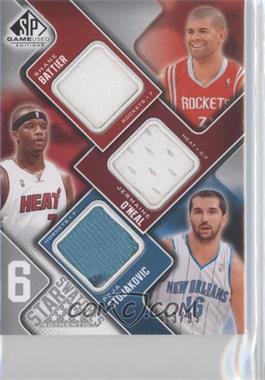 2009-10 SP Game Used - 6 Star Swatches #_BOSCKR - Jermaine O'Neal, Peja Stojakovic, Tyson Chandler, Andrei Kirilenko, Zach Randolph, Shane Battier /99