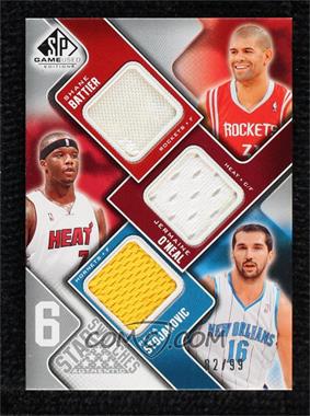 2009-10 SP Game Used - 6 Star Swatches #_BOSCKR - Jermaine O'Neal, Peja Stojakovic, Tyson Chandler, Andrei Kirilenko, Zach Randolph, Shane Battier /99