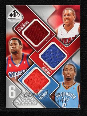 2009-10 SP Game Used - 6 Star Swatches #_CJWWDL - DeAndre Jordan, Kyle Weaver, Sonny Weems, Chris Douglas-Roberts, Brook Lopez, Mario Chalmers /99