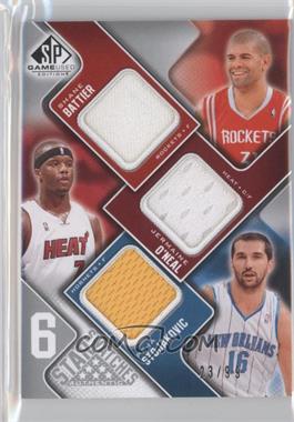 2009-10 SP Game Used - 6 Star Swatches #_CKRBOS - Tyson Chandler, Andrei Kirilenko, Zach Randolph, Shane Battier, Jermaine O'Neal, Peja Stojakovic /99