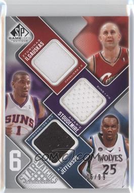 2009-10 SP Game Used - 6 Star Swatches #_DIHSHJ - Zydrunas Ilgauskas, Amar'e Stoudemire, Al Jefferson, Brendan Haywood, Dwight Howard, Tim Duncan /99