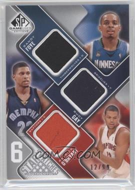 2009-10 SP Game Used - 6 Star Swatches #_SRAFGO - Saer Sene, J.J. Redick, Hilton Armstrong, Randy Foye, Rudy Gay, Patrick O'Bryant /99