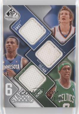 2009-10 SP Game Used - 6 Star Swatches #_STRJSS - Robert Swift, Sebastian Telfair, Rajon Rondo, Al Jefferson, J.R. Smith, Josh Smith /99