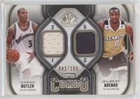 Caron Butler, Gilbert Arenas [EX to NM] #/155