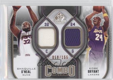 2009-10 SP Game Used - Combo Materials - Level 1 #CM-BS - Shaquille O'Neal, Kobe Bryant /155