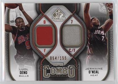 2009-10 SP Game Used - Combo Materials - Level 1 #CM-DO - Luol Deng, Jermaine O'Neal /155