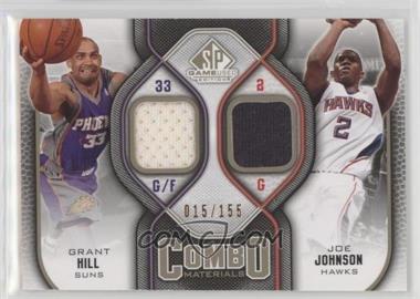 2009-10 SP Game Used - Combo Materials - Level 1 #CM-HJ - Grant Hill, Joe Johnson /155