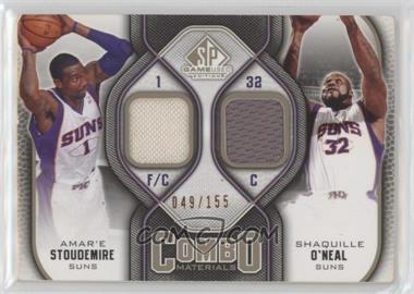 2009-10 SP Game Used - Combo Materials - Level 1 #CM-SO - Shaquille O'Neal, Amare Stoudemire /155 [EX to NM]