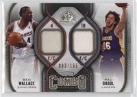 Ben Wallace, Pau Gasol #/155