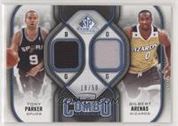 Tony Parker, Gilbert Arenas #/50