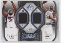 Shaquille O'Neal, Kevin Garnett #/50