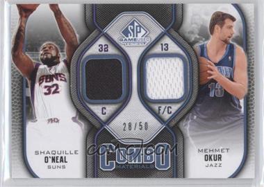 2009-10 SP Game Used - Combo Materials - Level 2 #CM-OO - Shaquille O'Neal, Mehmet Okur /50