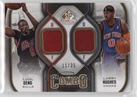 Luol Deng, Larry Hughes #/35