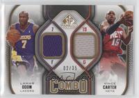 Lamar Odom, Vince Carter [EX to NM] #/35