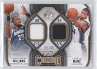 Shelden Williams, JaVale McGee #/35