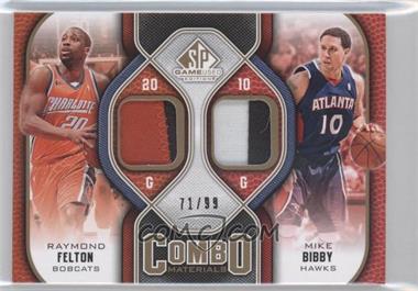 2009-10 SP Game Used - Combo Materials - Patch #CP-BF - Raymond Felton, Mike Bibby /99