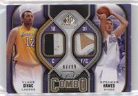 Vlade Divac, Spencer Hawes #/99