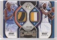 Kevin Durant, Julian Wright #/99