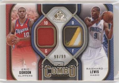 2009-10 SP Game Used - Combo Materials - Patch #CP-ER - Eric Gordon, Rashard Lewis /99