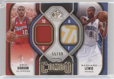 2009-10 SP Game Used - Combo Materials - Patch #CP-ER - Eric Gordon, Rashard Lewis /99