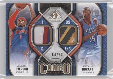 2009-10 SP Game Used - Combo Materials - Patch #CP-ID - Allen Iverson, Kevin Durant /99