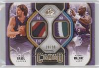 Pau Gasol, Karl Malone #/99