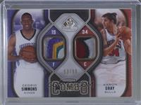 Cedric Simmons, Aaron Gray #/99