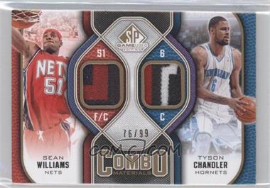 2009-10 SP Game Used - Combo Materials - Patch #CP-ST - Sean Williams, Tyson Chandler /99