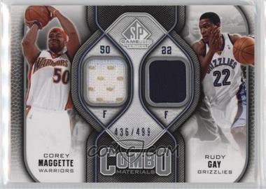 2009-10 SP Game Used - Combo Materials #CM-CR - Corey Maggette, Rudy Gay /499