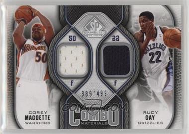 2009-10 SP Game Used - Combo Materials #CM-CR - Corey Maggette, Rudy Gay /499
