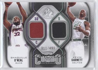 2009-10 SP Game Used - Combo Materials #CM-GO - Shaquille O'Neal, Kevin Garnett /499