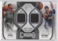 Paul Pierce, Carmelo Anthony [Good to VG‑EX] #/499