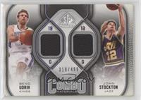 Beno Udrih, John Stockton [EX to NM] #/499