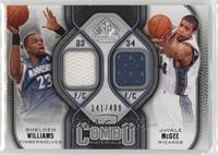 Shelden Williams, JaVale McGee #/499