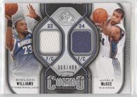 Shelden Williams, JaVale McGee #/499